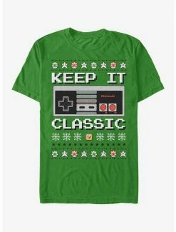 Nintendo Ugly Christmas Sweater NES Classic Controller T-Shirt