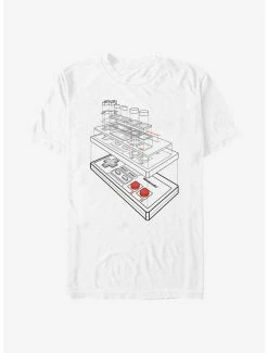 Nintendo Essential Controller Schematic T-Shirt
