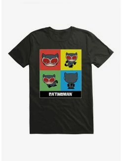 DC Comics Batman Chibi Catwoman Squares T-Shirt