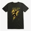 DC Comics Black Adam Gold Silhouette Bolt T-Shirt
