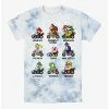 Nintendo Mario Kart Racers Tie-Dye T-Shirt