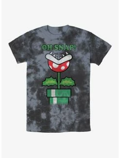 Nintendo Super Mario Bros. Oh Snap Piranha Plant Tie-Dye T-Shirt